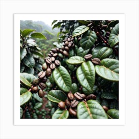 Coffee Beans On A Tree 3 Art Print