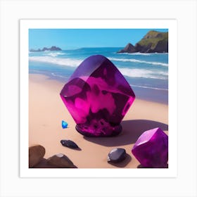 Dreamshaper V7 An Artistic Painting Of Spinel Stone With A Bea 0 (1) Art Print