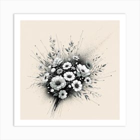 Bouquet Of Flowers Art Print