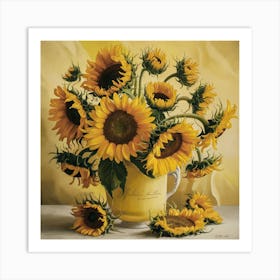 Sunflowers, Vincent Van Gogh (7) Art Print