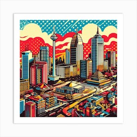 Jakart City Art Print