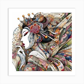 Asian Woman 6 Art Print