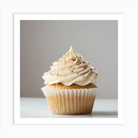 Cupcake With White Frosting Art Print