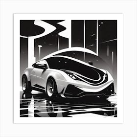 Futuristic Car Art Print