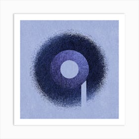 Blue Circle Art Print