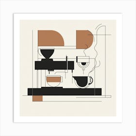 Creatai 24830 A Line Art Poster For International Espresso Da 81597c20 A83a 44e5 911f Dc5443c6ff51 0 Art Print