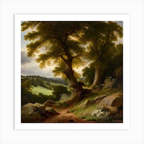 Path Through A Forest Art Print