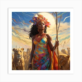 Queen Amina Art Print