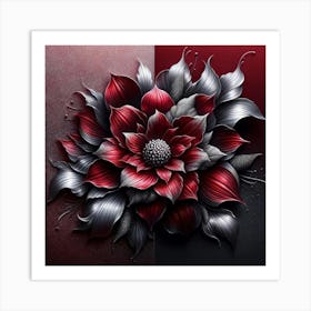 Abstract Flower 9 Art Print