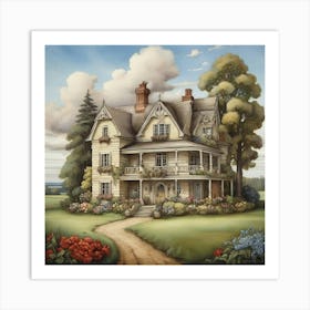 Country House Art Print 0 Art Print