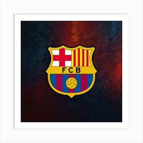 FC Barcelona Logo Wall Art 14 Art Print