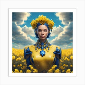 Flower In The Sky Art Print