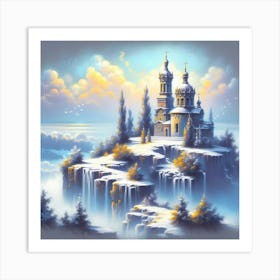 Castle On The Cliff Art Print