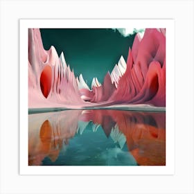 Pink Landscape Art Print