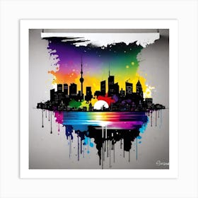 Toronto Skyline Art Print