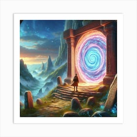 Portal To The Future paintings art print 2 Art Print