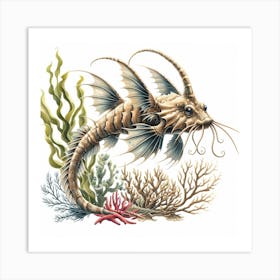 Fantasy fish 3 Art Print