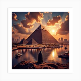 Egyptian Sunset 2 Art Print