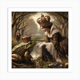 Prince frog Art Print