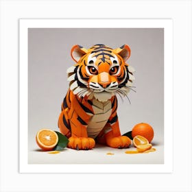 Origami Tiger Art Print