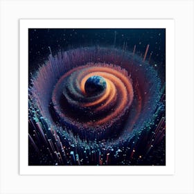 Pixelated Universe 1 Art Print