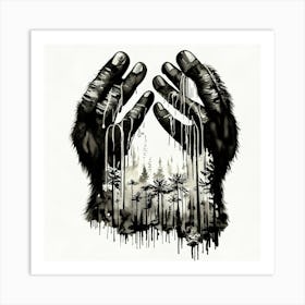 Hands Of The Forest Art Print