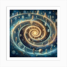 Spiral Of Light Art Print