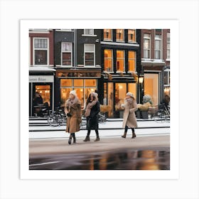 Winter In Amsterdam 2 Art Print