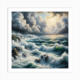 Stormy Seas Dreamscape 1 Art Print