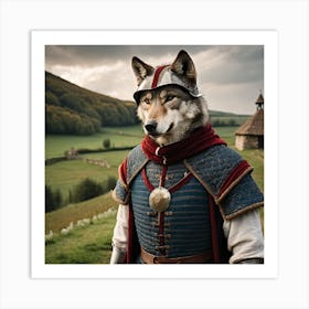 Wolf Medieval Art Print