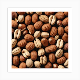 Close Up Of Nuts 9 Art Print