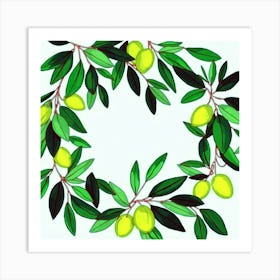 Olive Wreath Art Print