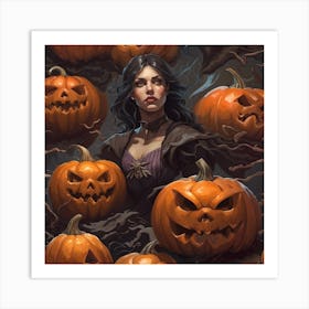 Halloween Jack O Lantern Art Print