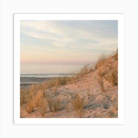 Tranquil Beach Sunset Wijk Aan Zee - Square Poster