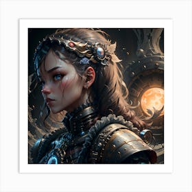 Steampunk Girl 6 Art Print