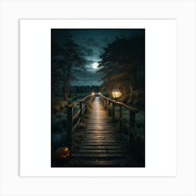 Bridge To The Moon Art Print