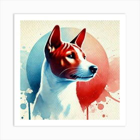 Watercolor Basenji 2 Art Print