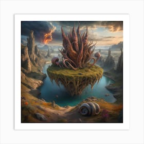 Octopus Island Art Print