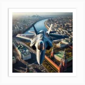 F35 over kremlin Art Print