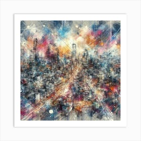 Abstract Cityscape 22 Art Print