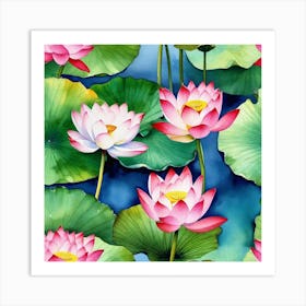 Lotus Flower 51 Art Print