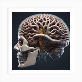 Human Brain 45 Art Print