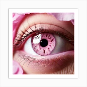 Pink Eye 4 Art Print