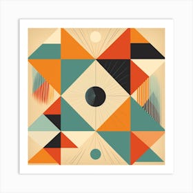 Geometric Abstract Painting Art Print