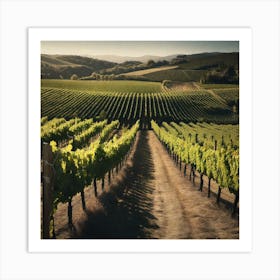 Vineyards In California 4 Art Print