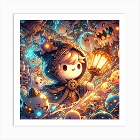 Lovable Characters 1 Art Print