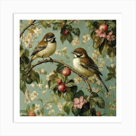 Birds In A Tree Art 6 Art Print