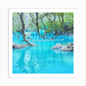 Blue Lagoon 1 Art Print