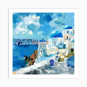 Of Santorini Art Print