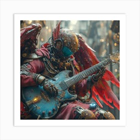 Angel With A Guitar 1 Art Print